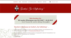 Desktop Screenshot of gasthof-saffenburg.de